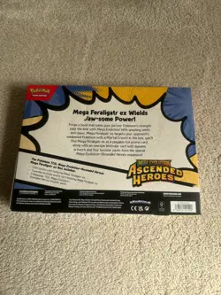 Pokemon TCG - Mega Evolution Ascended Heroes Feraligatr Mega EX Box New & Sealed - Image 2