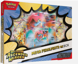 Pokemon TCG Mega Evolution Ascended Heroes Mega Feraligatr EX Box - PRE-SALE - Image 1