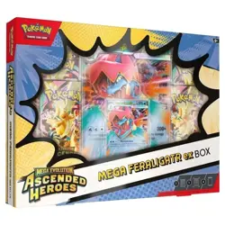 Pokemon TCG Mega Evolution Ascended Heroes Mega Feraligatr EX Box - PRESALE 24/4 - Image 1