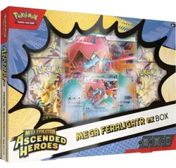 PREORDER POKEMON Mega Evolution ASCENDED HEROES Mega Feraligatr EX Box - ENG - Image 1