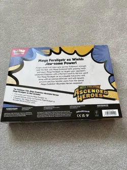 Pokemon TCG: Mega Evolution Ascended Heroes - Mega Feraligatr ex Box In Hand UK - Image 2