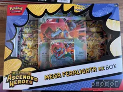 Pokemon TCG: Ascended Heroes Mega Feraligatr ex Box ✅ New & Sealed ✅ Fast Ship - Image 1