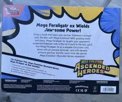 Pokemon TCG Mega Evolutions Ascended Heroes Mega Feraligatr Ex Box Sealed - Image 2