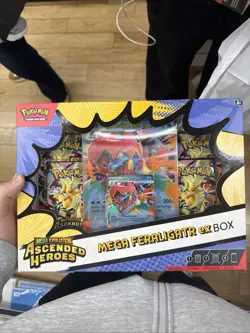 Pokemon TCG Mega Evolutions Ascended Heroes Mega Feraligatr Ex Box Sealed - Image 1