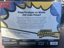Pokemon Ascended Heroes Mega Feraligatr EX Box | New & Sealed PRESALE - Image 2