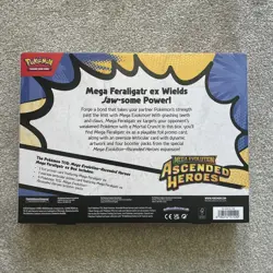 Pokemon TCG: Mega Evolution Ascended Heroes - Mega Feraligatr ex Box In Hand UK - Image 2