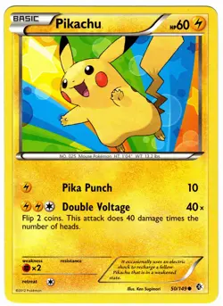 Pokemon Card PIKACHU 50/149 Non-Holo Common BOUNDARIES CROSSED - Image 1