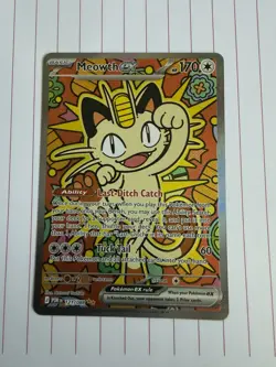 Meowth ex 121/088 Perfect Order Special Illustration Rare 2026 Near Mint [2] - Image 1