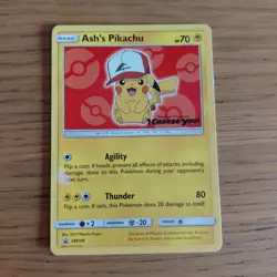 Pokemon – Sun & Moon Promo - Ash’s Pikachu (SM109) – MP - Please See Photos - Image 3