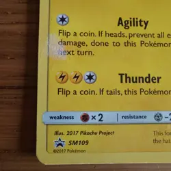 Pokemon – Sun & Moon Promo - Ash’s Pikachu (SM109) – MP - Please See Photos - Image 5