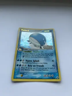 Pokemon TCG Wailord 14/92 EX Legend Maker Stamped Holo Card LP Swirl - Image 3