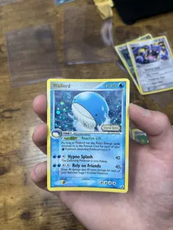 Pokemon TCG Wailord 14/92 EX Legend Maker Stamped Holo Card LP Swirl - Image 4
