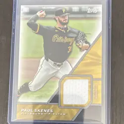 Topps 2025 Series 1 Paul Skenes Major League Material Relic MLM-PS Pirates MLB - Image 1