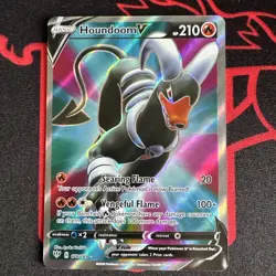 Pokemon TCG - Houndoom V - Full Art - Darkness Ablaze - Card - 178/189 - Image 1