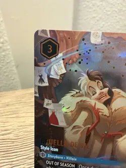 Disney Lorcana Fabled Cruella de Vil Style Icon Enchanted Card 236/204 - Image 3