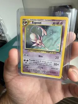 Pokemon Espeon Neo Discovery Holo Rare Unlimited 1/75 Card 2001 - Image 1