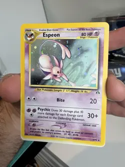 Pokemon Espeon Neo Discovery Holo Rare Unlimited 1/75 Card 2001 - Image 2