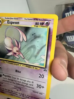 Pokemon Espeon Neo Discovery Holo Rare Unlimited 1/75 Card 2001 - Image 5