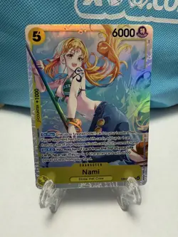 One Piece CCG EB03-053 Heroines Edition Nami SR Super Rare Foil Card English NM - Image 1