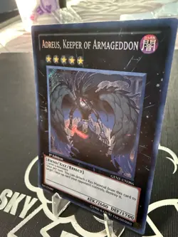Yugioh Adreus, Keeper of Armageddon GENF-EN086 Secret Rare 1st Ed VLP - Image 2