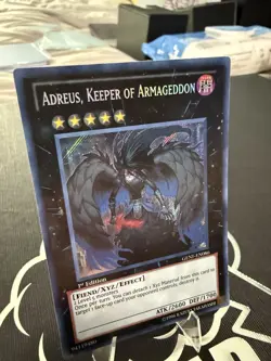 Yugioh Adreus, Keeper of Armageddon GENF-EN086 Secret Rare 1st Ed VLP - Image 3
