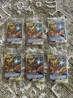 Pokemon Moltres Zapdos Articuno GX SM210 Promo Tag Team Holo 6 Card Lot SEALED - Image 4