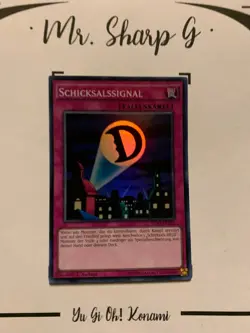 SCHCIKSALSSIGNAL - 1. AUFLAGE DESO-DE059 DEUTSCH Yu Gi Oh! CARD SUPER RARE - Image 2