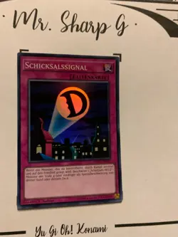 SCHCIKSALSSIGNAL - 1. AUFLAGE DESO-DE059 DEUTSCH Yu Gi Oh! CARD SUPER RARE - Image 3