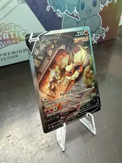 Pokemon TCG Flareon v SWSH179 Black Star Promo Card Mint Condition - Image 2