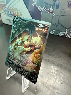 Pokemon TCG Flareon v SWSH179 Black Star Promo Card Mint Condition - Image 3