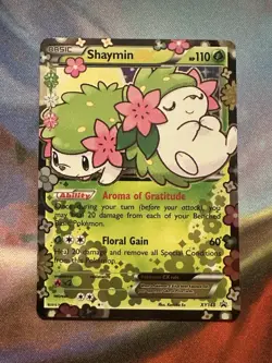 Pokemon TCG Shaymin EX XY148 Generations Holo Black Star Promo Card (LP) - Image 1