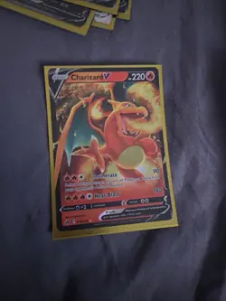 Pokemon TCG Charizard v Crown Zenith Holo Ultra Rare Card 018/159 - Image 1
