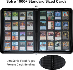 Rayvol Premium 1000+ Pockets Card Binder, 16-Pocket Ringless Trading Card Album - Image 3