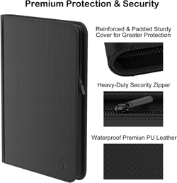 Rayvol Premium 1000+ Pockets Card Binder, 16-Pocket Ringless Trading Card Album - Image 5