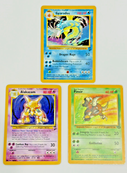Pokemon Card Lot 3 Vintage WOTC Cards Rare Holo Base 2, Jungle - FREE SHIPPING - Image 1