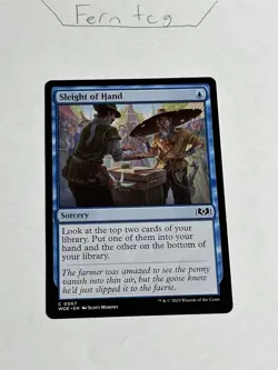 Magic the Gathering Sleight of Hand Common NM Wilds of Eldraine Ship Same Day - Image 1