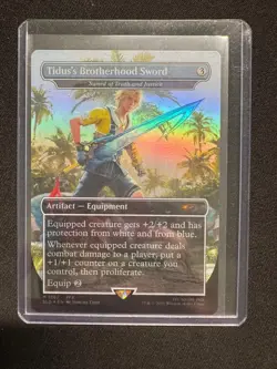 TIDUS'S BROTHERHOOD SWORD - SWORD OF TRUTH AND JUSTICE FOIL - MTG - NM/M - Image 1