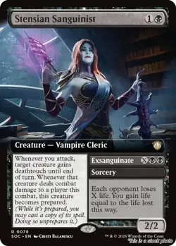 Stensian Sanguinist (Extended Art) [SOC - 78] - NM TCG MTG - Image 1