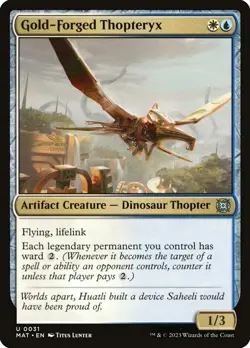 MTG - GOLD-FORGED THOPTERYX - Machine: The Aftermath (U) - Image 1