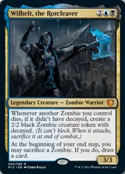 MTG - WILHELT, THE ROTCLEAVER - Midnight Hunt Commander (M) - Image 1