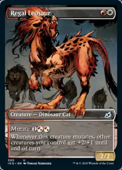 MTG - (Showcase) REGAL LEOSAUR - Ikoria (U) - Image 1