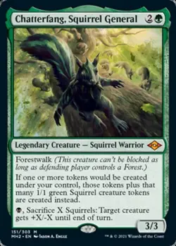 MTG - CHATTERFANG, SQUIRREL GENERAL - Modern Horizons 2 (M) - Image 1