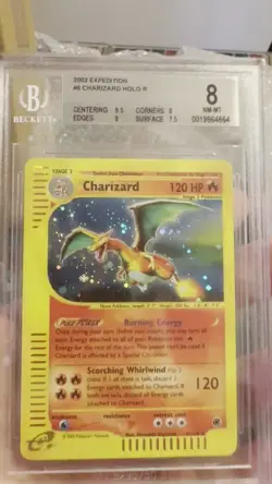 Pokemon Charizard 6/165 holo ENG Expedition BGS 8 - Image 2