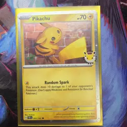 Pikachu 051/162 - Pokemon Day 2026 - Cosmos Holo Pokemon TCG - Image 3