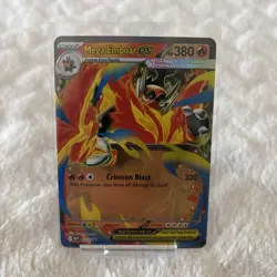 Pokemon TCG Mega Emboar EX MEP 035 Black Star Promo NM - Image 1