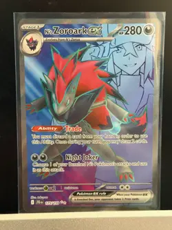 Pokemon N's Zoroark ex 175/159 Sv09: Journey Together Holo - Image 1