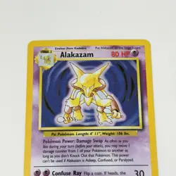 Pokemon Alakazam Base Set Holo Rare 1/102 80 HP Wizards of the Coast - Image 2