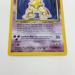 Pokemon Alakazam Base Set Holo Rare 1/102 80 HP Wizards of the Coast - Image 3