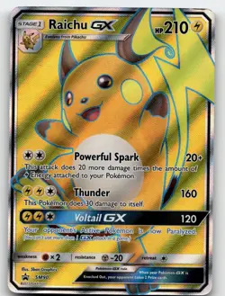 RAICHU GX - SM90 PROMO SUN & MOON PROMO POKEMON NEAR MINT - Image 2