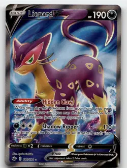 LIEPARD V 180/198 ULTRA RARE CHILLING REIGN POKEMON NEAR MINT - Image 2